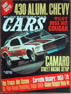 HI PERFORMANCE CARS 1970 MAR - ZL-1, COUGAR ELIMINATOR, 430 ALUM CHEVY, BROGDON